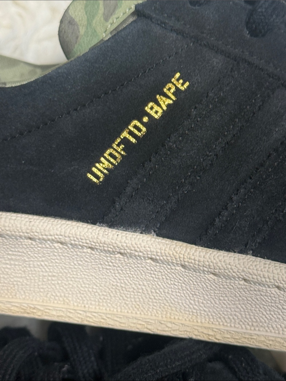 adidas Campus 80s Undefeated x Bape Black